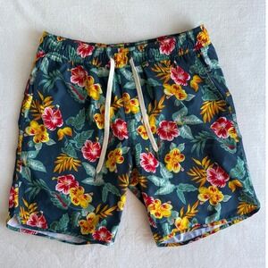 NWOT Fair Harbor Mens Floral Swimming Trunks Shorts Small Preppy Tropical